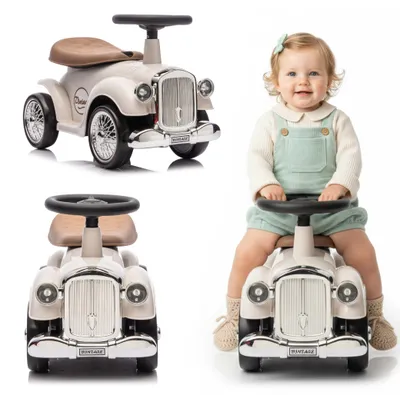 Produktbild von Kinder-Lauflernhilfe im Retro-Stil, ecru