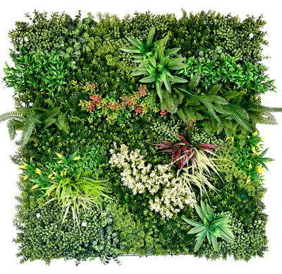 Produktbild von Primaflor Kunstpflanzen Wand JADE B 100x100cm Blumenwand Wanddekoration Pflanzenwand Kunstblumen Paneele - Künstliche Pflanzen Wand - Erweiterbar