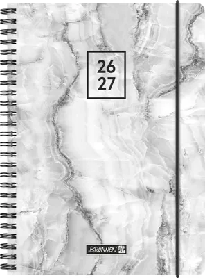 Produktbild von Schülerkalender 2026/2027 "Grey Marble" | A5, Kunststoff