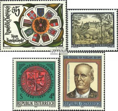 Produktbild von Briefmarken Österreich 1990 Mi 2005,2006,2007,2008 (kompl.Ausgaben) postfrisch Sondermarken