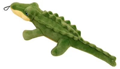 Produktbild von Leantoys Plüschkrokodil mit Quietscher Buntes Maskottchen 30cm