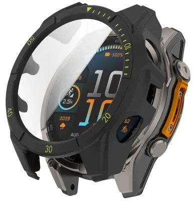 Obrázek produktu pro Pro Garmin Tactix 8 AMOLED 51mm Plastový ochranný kryt + 9H tvrzené sklo Black
