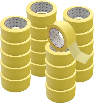 Produktbild von ARLI 20x Abdeckklebeband Kreppband 48 mm x 50 m Krepp 262 Malerkrepp Malerband Kreppklebeband