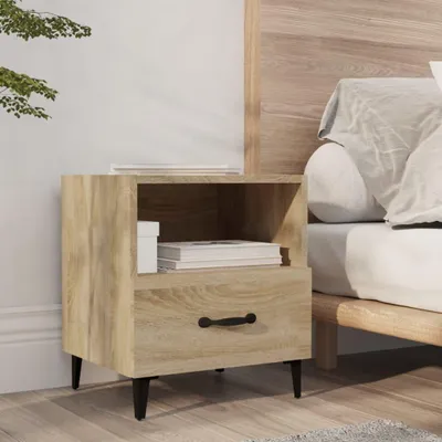 Obrázek produktu pro vidaXL Noční stolek Sonoma Dubové dřevo Materiál