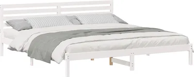 Obrázok produktu pre Rám postele Biela 180 x 220 cm Masívne borovicové drevo