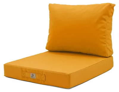 Image de Coussin pour salon de jardin déhoussable 60x60cm Jaune