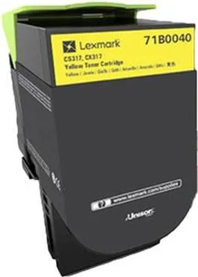 Produktbild von Lexmark X317 - Gelb - original - Tonerpatrone LCCP, LRP - für Lexmark CS317dn, CX317dn