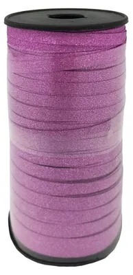 Produktbild von Geschenkband / Ballonband / Polyband / Kräuselband - glitzer pink 92m