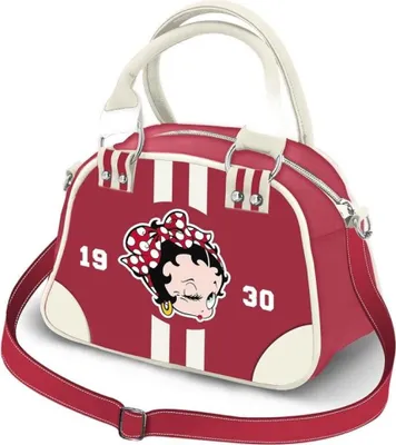 Immagine prodotto di Borsa a tracolla con motivo Betty Boop a tema bowling
