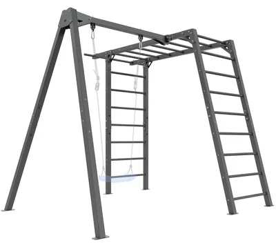 Obrázek produktu pro Venkovní sada MO-Z6 Marbo Sport - gymnastický žebřík PREMIUM - MO-016 + houpačka PREMIUM (rám) - MO-017