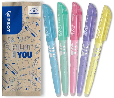 Immagine prodotto di PILOT FriXion Light Soft set di 5 evidenziatori - 3,3 mm, cancellabili, colori pastello
