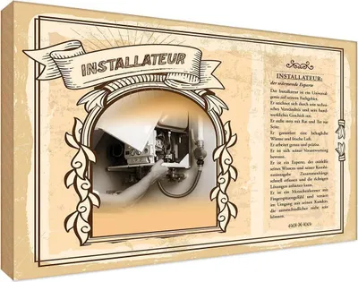 Immagine prodotto di vianmo Insegna in legno 12x18 cm Installateur