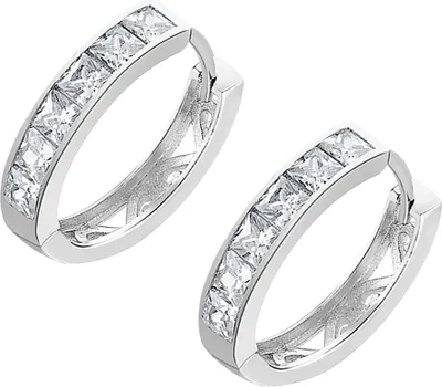 Immagine prodotto di LOTUS Orecchini a cerchio in argento con zirconi Orecchini da donna in argento 925 JLP1936-4-1