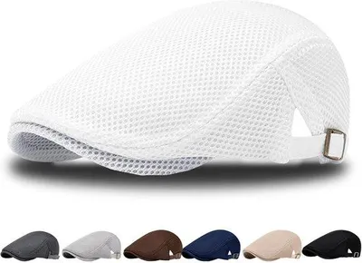 Productafbeelding van Zomerhoed heren unisex - ademend mesh - verstelbaar - perfect voor zonbescherming