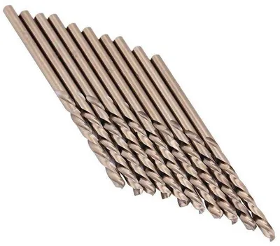 Image de Jeu de forets hélicoïdaux pour métal, 10 pièces, 1-3 mm