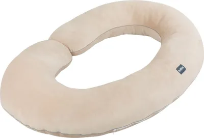 Obrázok produktu pre Bellochi Vankúš na bočný spánok s poťahom 100% zamatový béžový - kojiaci vankúš XXL Sleepy-C - tehotenský vankúš - hypoalergénny tehotenský vankúš na spanie 140 x 85 x 20 cm - vankúš na telo pre ženy