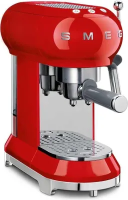 Produktbild von SMEG Espressomaschine - 1350 Watt - Rot - 1 Liter - ECF01RDEU