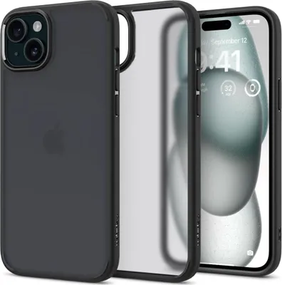 Produktbild von Spigen ACS06797, Cover, Apple, iPhone 15, 15,5 cm (6.1"), Schwarz