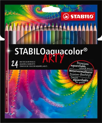 Produktbild von STABILO Aquarell-Buntstift - aquacolor - ARTY - 24er Pack - 24 verschiedene Farben
