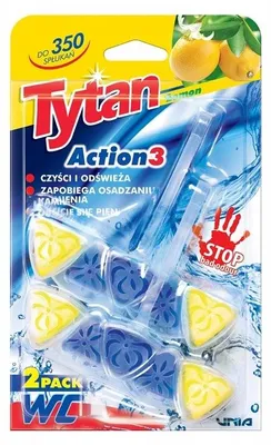 Produktbild von Tytan WC-Block Action 3 Zitrone 2x40g