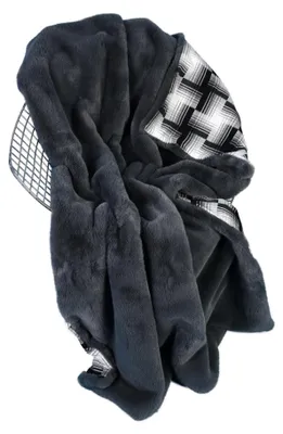 Produktbild von Webpelzdecke Felldecke Kuscheldecke Plaid 130x170 Amala anthrazit grau 40135