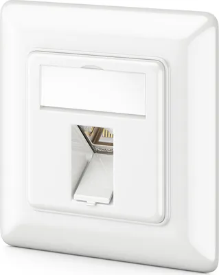 Produktbild von deleyCON 1x CAT6a Keystone Netzwerkdosen Set Unterputz 1x Netzwerkdose 1x Keystone Modul STP Geschirmt Metall Gehäuse RJ45 Keystone Jack Datendose Netzwerkkabel