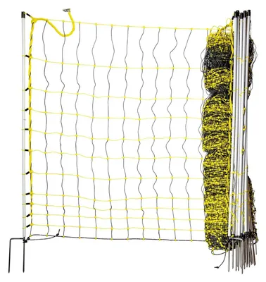 Produktbild von horizont Geflügelnetz | 105 cm hoch | 50 m lang | Doppelspitze | elektrifizierbar Rundum-Schutz für Ihr Geflügel: Das Elektronetz für höchste Sicherheit und Vielseitigkeit - jetzt mit verbesserter Leitfähigkeit