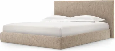 Produktbild von Casa Padrino Luxus Doppelbett Beige / Antik Gold 180 x 200 cm - Schlafzimmer Möbel