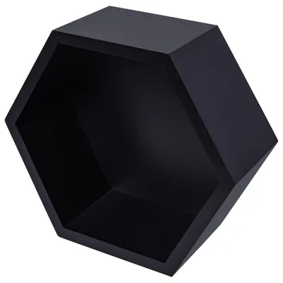 Produktbild von Duraline Hexagon | Hängeregal - Dekoregal - Ablage,Farbe:schwarz