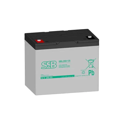 Obrázek produktu pro Olověná baterie SSB SBL 260-12i AGM baterie se šroubovým připojením M8 - 12V 260Ah