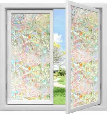 Produktbild von Fensterfolie Selbstklebende Fensterfolie Für Glasfenster 45X200Cm Witrage