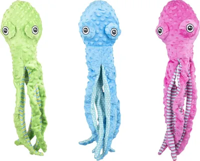 Produktbild von Flamingo Hundespielzeug Bubbly Plüsch Oktopus, Größe: L