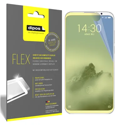 Produktbild von 3x Meizu 16 Schutzfolie Folie, 100% Displayabdeckung, dipos Flex