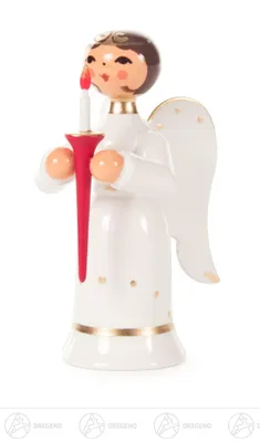 Zdjęcie produktu dla Miniaturowy aniołek ze świeczką Wysokość ok. 5,5 cm NOWOŚĆ