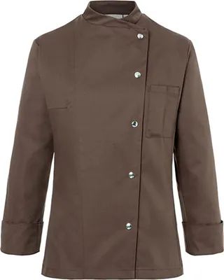 Produktbild von KARLOWSKY Damen Kochjacke LARISSA Druckknöpfe Modern-Fit Schwarz 38