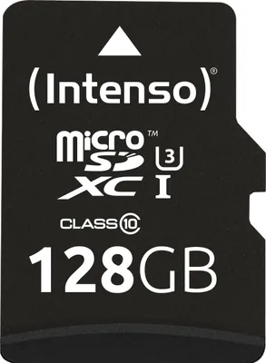 Produktbild von Intenso microSDXC 128 GB UHS-I Professional inkl. Adapter