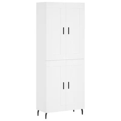 Produktbild von Highboard Weiß 69,5x34x180 cm Holzwerkstoff