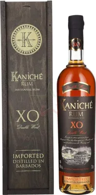 Produktbild von Kaniché Rum XO Double Wood Artisanal Rum in Holzkiste 40,00 %  0,70 Liter