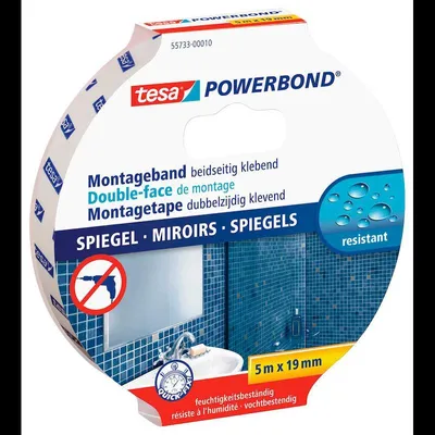 Obrázok produktu pre TESA 55733-00010, montážna páska, Biela, 5 m, Vnútorný, Plast, Drevo, 0,5 kg/cm