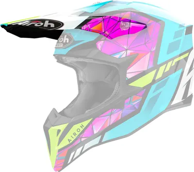 Image de Visière avant du casque Airoh WRAAP WRAAAP Diamond brillant
