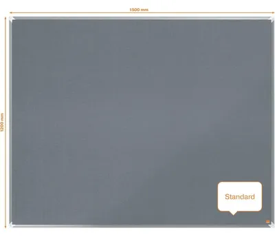 Productafbeelding van Nobo 1915198, Grijs, Aluminium, Aluminium, 1508 mm, 1199 mm, 14,5 mm