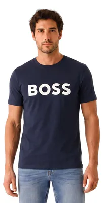 Produktbild von BOSS Herren-T-Shirt aus Baumwolle mit normaler Passform und kurzen Ärmeln 50491706
