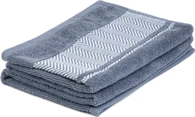 Produktbild von Handtücher Handtuch Badetuch MAIARA Baumwolle mit Ziernähten blaues 50x90 cm HOMLA