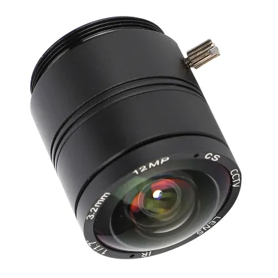 Immagine prodotto di Obiettivo della telecamera, obiettivo CCTV, obiettivo fisso, obiettivo della telecamera da 3,2 mm, obiettivo della telecamera di sicurezza