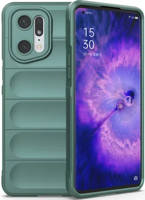 Produktbild von OPPO Find X5 Pro Hülle, Weich TPU Silikon Stossfest Anti-rutsch Schutzhülle für OPPO Find X5 Pro Grün