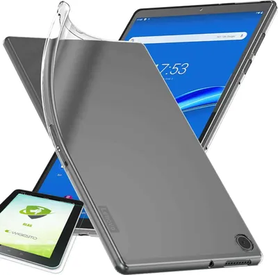 Produktbild von Für Lenovo M10 Plus 2022 3. Gen 10.6 Zoll Transparent Hülle Tablet Tasche Cover + H9 Hart Glas