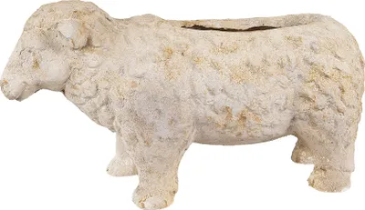 Immagine prodotto di Clayre & Eef Blumentopf Schaf 48x19x26 cm Beige Keramikmaterial