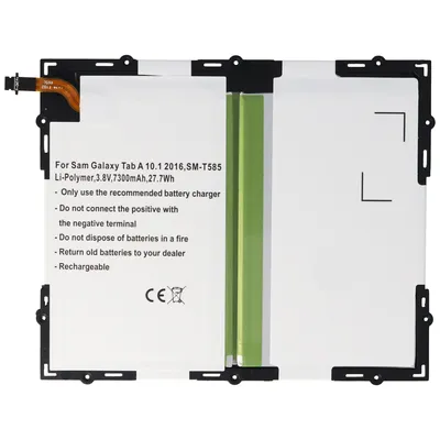 Zdjęcie produktu dla EB-BT585ABA Bateria pasuje do Samsung: Galaxy Tab A 10.1 M-T585, SM-T585C, SM-T585M 3,8 V 7300 mAh