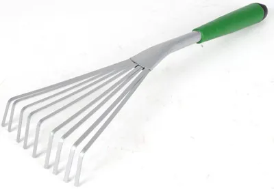 Image de 24x râteau en éventail outil de jardinage manuel 41,5cm râteau 9 dents