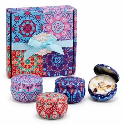 Duftkerzen-Set, 4 Stück, 2,2 oz, Geschenkbox, für Frauen
